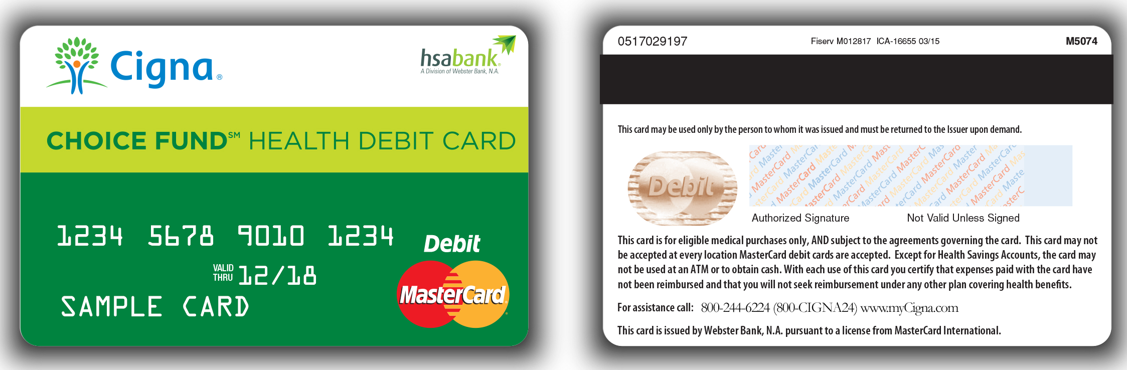 Cigna Insurance Card